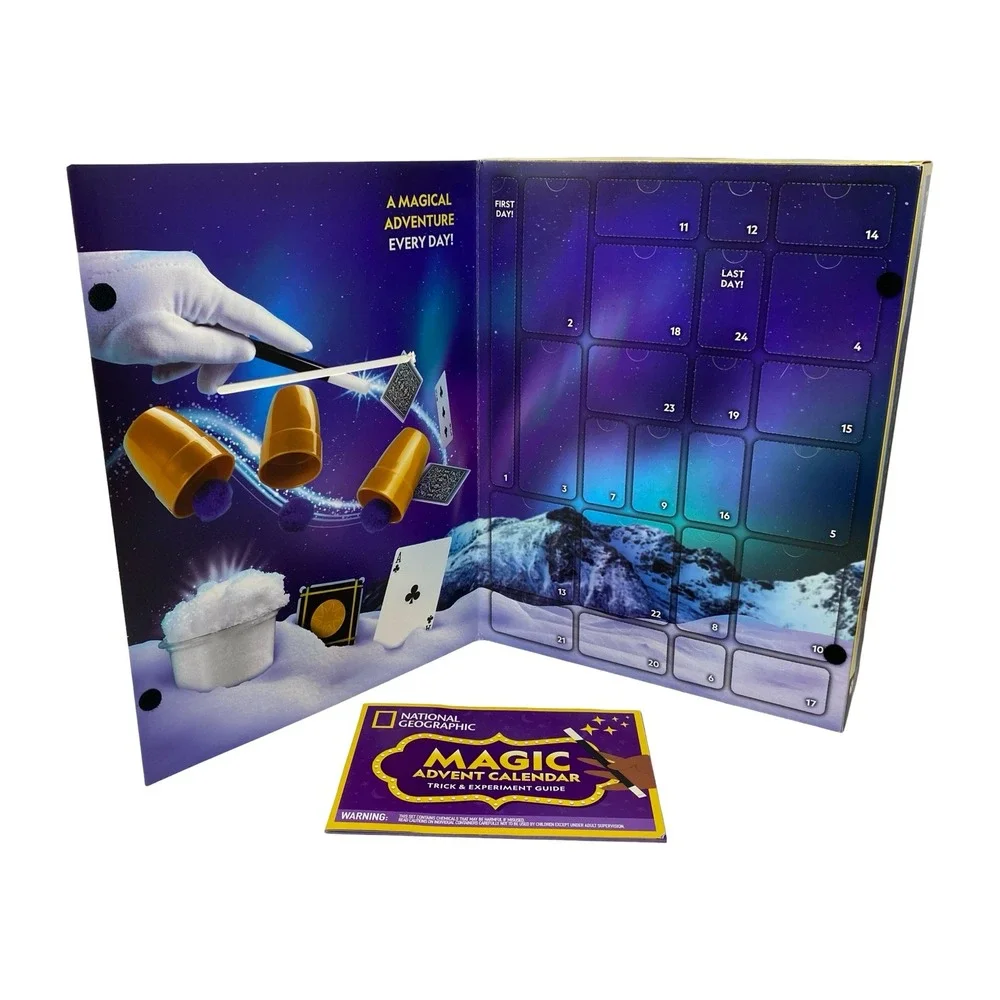 National Geographic Magic Tricks‎ Countdown Calendar STEM Advent Kit 24 Days
